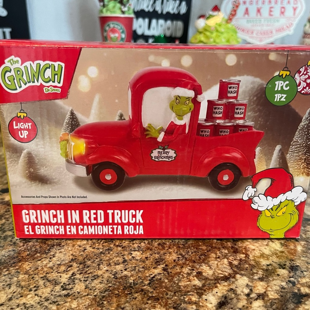 Grinch in Red Truck